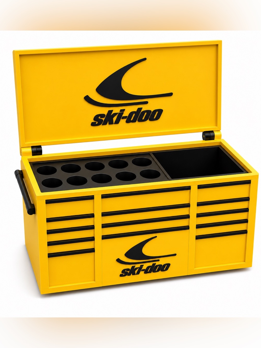 Ski-Doo Mini Toolbox Pen And Trinket Holder Desk Top Organizer